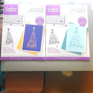 Crafters companion Christmas stamps set of 2